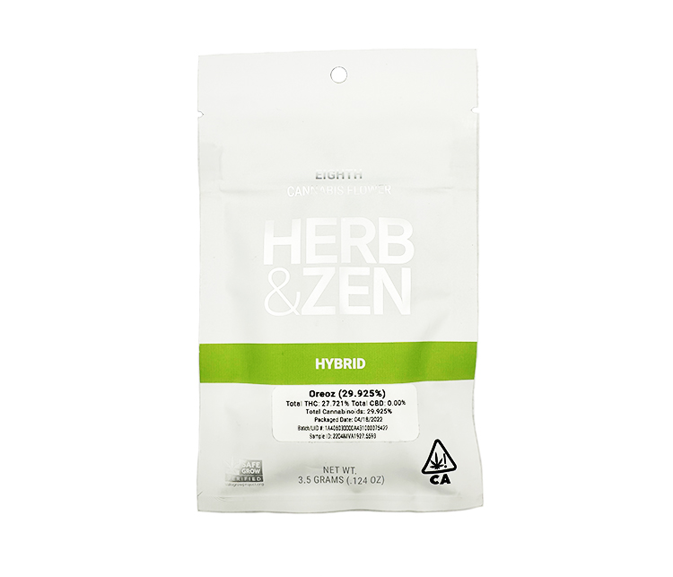 herb & zen oreoz 1/8th