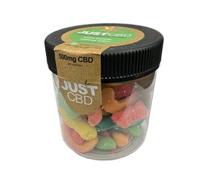 justcbd sour gummy worms 500mg