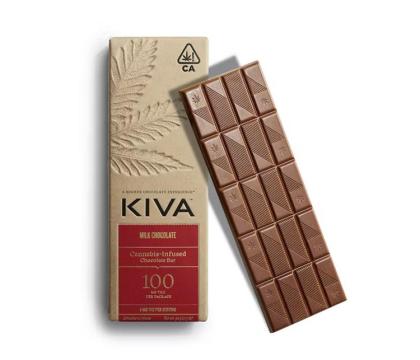 kiva milk chocolate bar 100mg THC