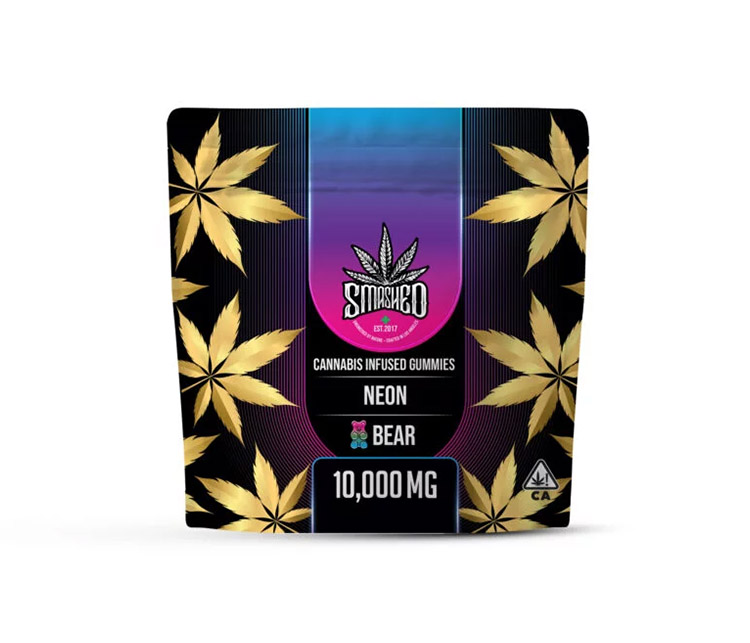 Smashed - Neon Sour Bears 10000mg Gummies