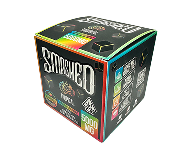 Smashed Tropical Cannabis Liquid Diamonds Infused Gummies 5000mg Hybrid