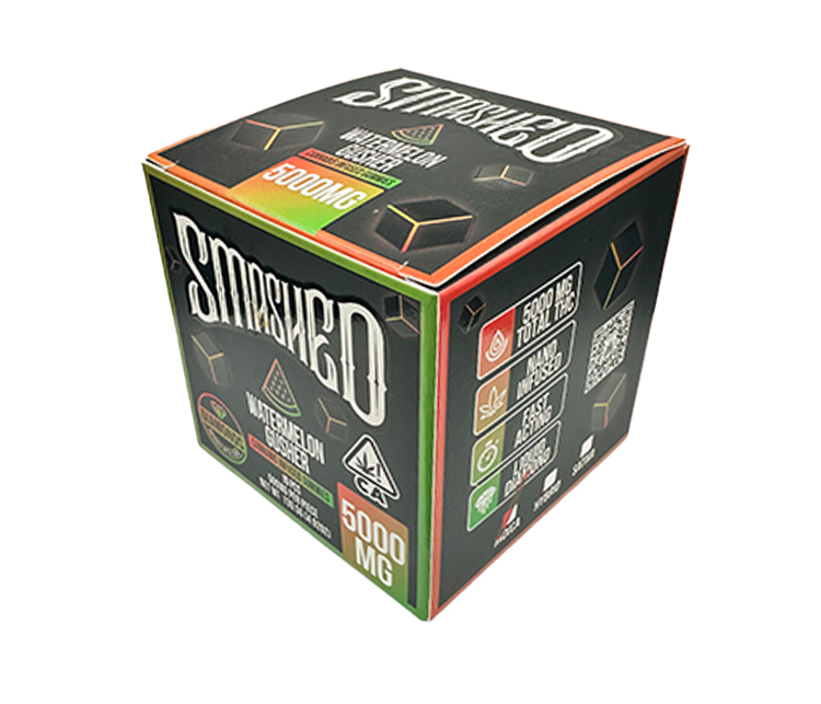 Smashed Watermelon Gusher Cannabis Liquid Diamonds Infused Gummies 5000mg Indica