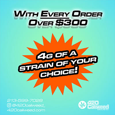 Marijuana with 4G Free Strain Order Over $300 and delivery