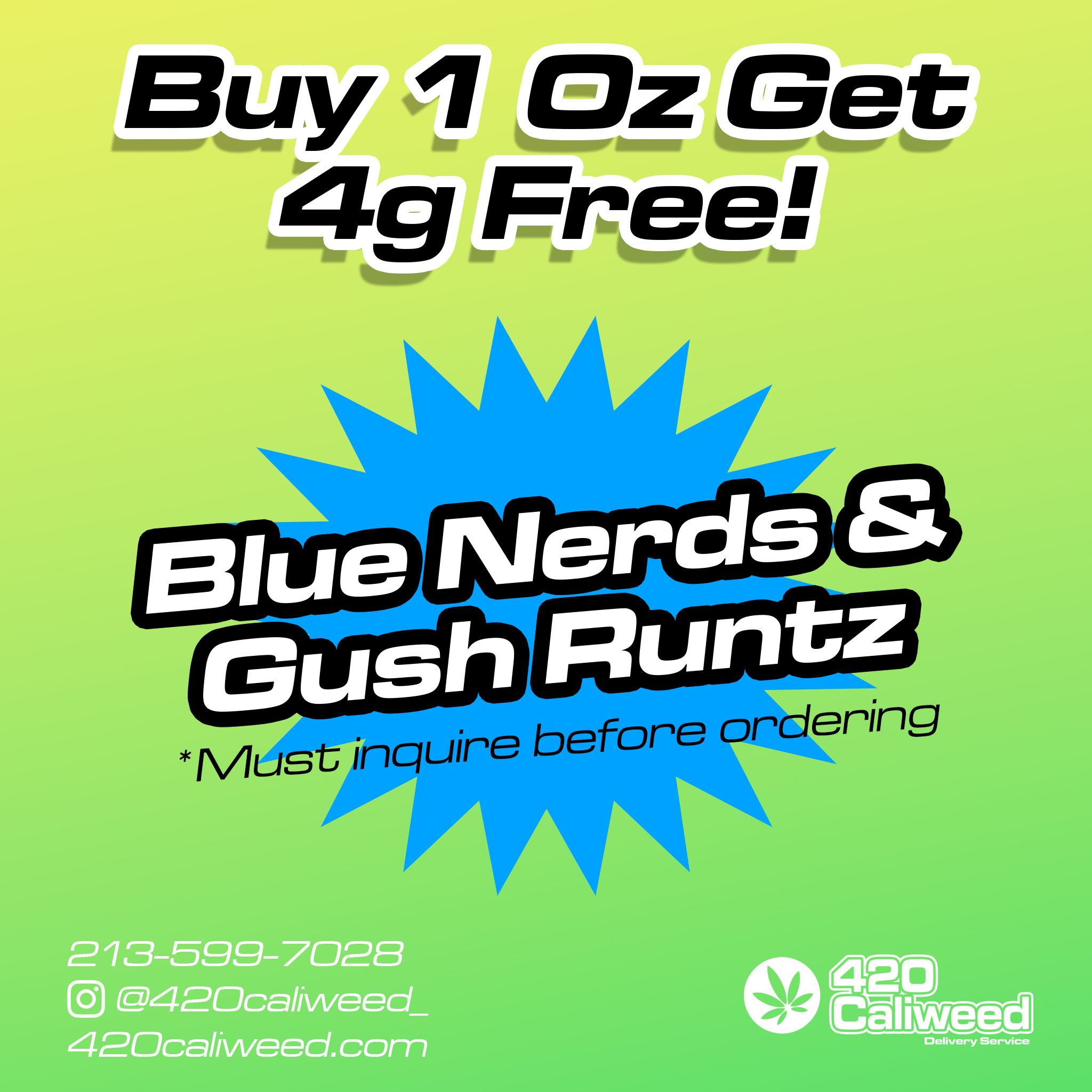 Marijuana with Buy1get4 and delivery