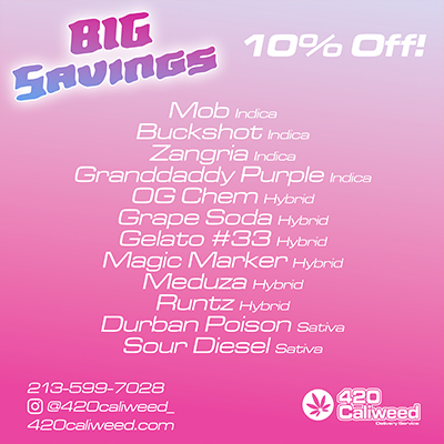 Marijuana with 10% off and delivery
