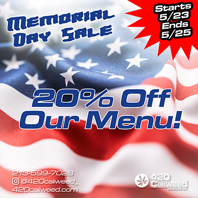 Marijuana with memorial20%off and delivery